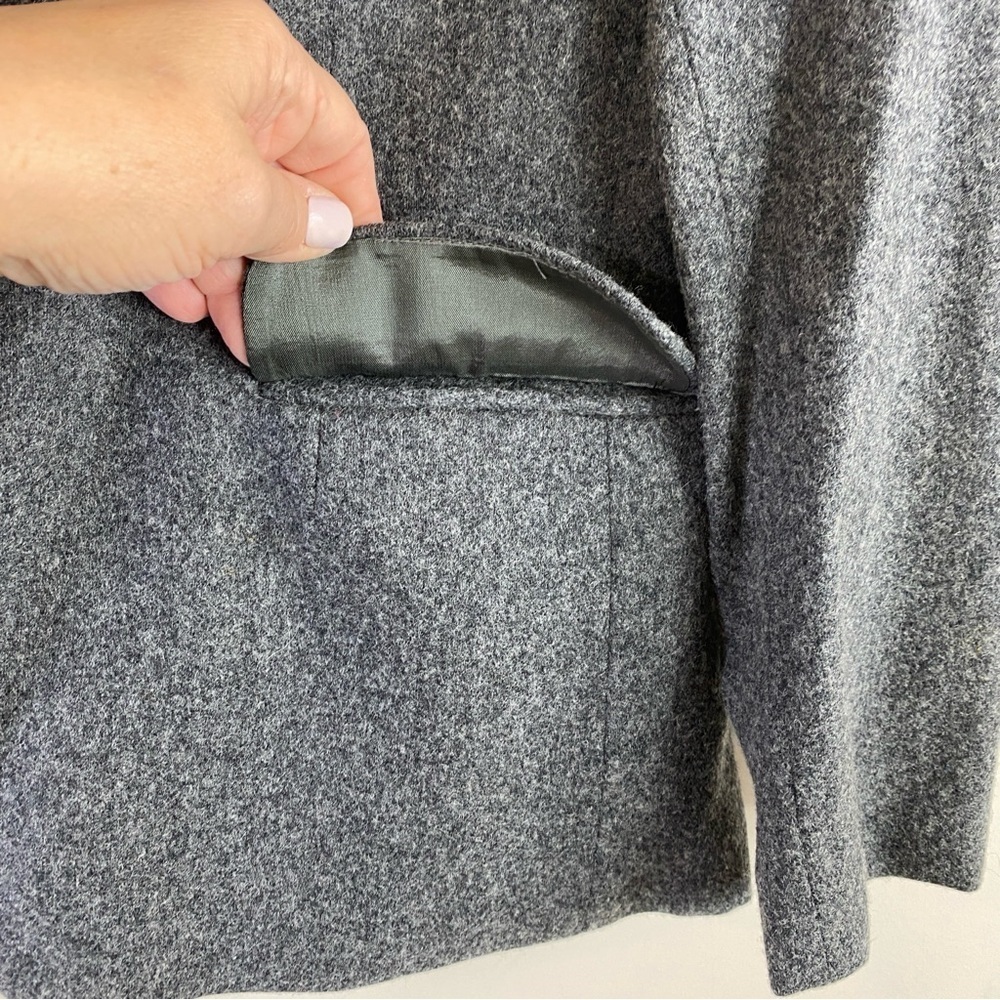 Vintage Panther Women’s Gray Pure Wool USA Union Made Blazer Suit Jacket Sz 9/10 - Picture 6 of 15